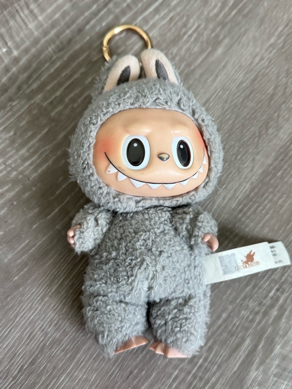 The Monsters Exciting Macaron Series, Labubu Sesame Bean. 6.7-inch Keychain